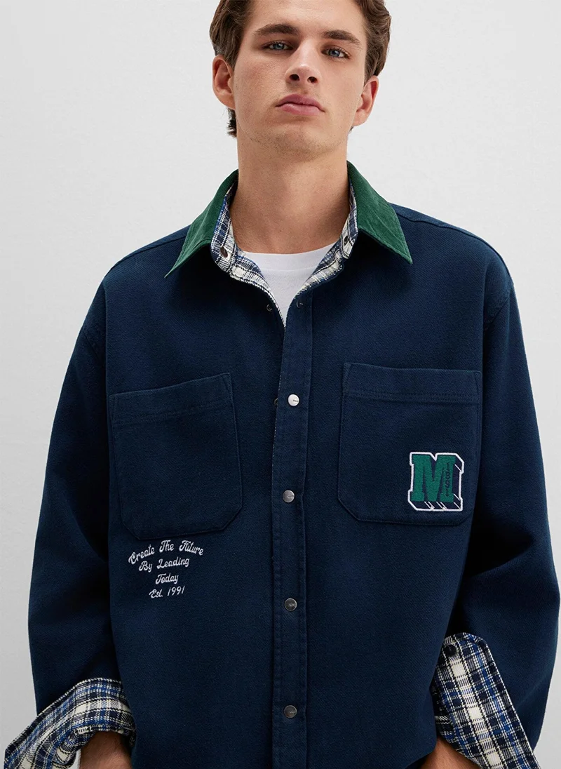 Mavi Solid Regular Fit Shirt