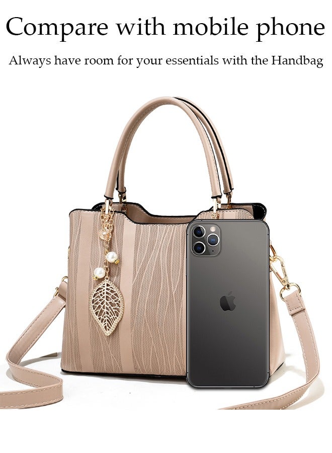 DUNISO Women's Fashion Handbag Faux Leather Crossbody Bag For Women Large Capacity Tote Bags Top Handle Satchel Fashionable Travel Shoulder Bag For Ladies - Image 5