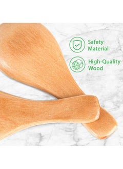 Arabest Small Wooden Teaspoon, Wooden Teaspoon Small Wooden Teaspoon Salt Spoon Honey Coffee Tea Sugar Salt Small Wooden Spoon Everyday Wooden Spoon Light Brown (10 Pcs 3 Inch)  - Image 5