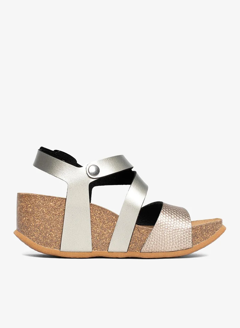 BAYTON Ibiza Strappy Mid Heel Wedges