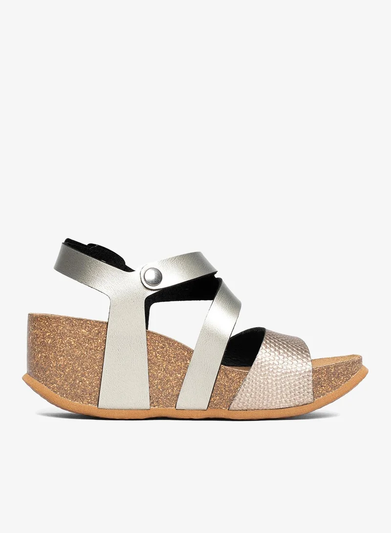 Bayton Ibiza Strappy Mid Heel Wedges