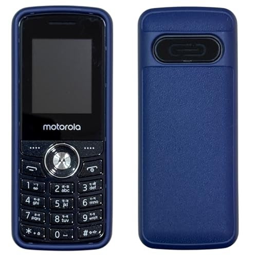 ZAOMA Premium Back Cover Case TPU Compatible for Motorola A200 Dual SIM Keypad Mobile Feature Phone Rugged Case - Blue - Image 1