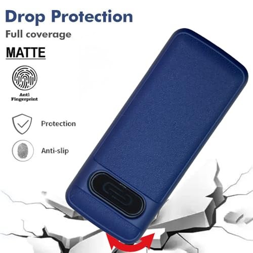 ZAOMA Premium Back Cover Case TPU Compatible for Motorola A200 Dual SIM Keypad Mobile Feature Phone Rugged Case - Blue - Image 3