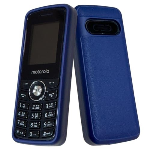 ZAOMA Premium Back Cover Case TPU Compatible for Motorola A200 Dual SIM Keypad Mobile Feature Phone Rugged Case - Blue - Image 4