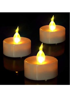 ELTRAZONE 48-Piece Battery Operated LED Tea Light Candle Set with Long Head, Warm White Glow - Realistic Flickering Effect, Safe & Flameless, Ideal for Weddings, Parties, Home Decor, Table Centerpieces & More  - Image 3