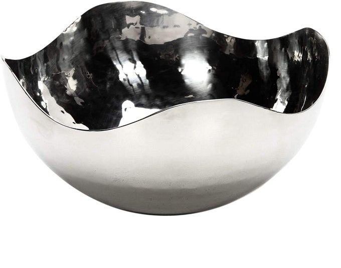 575 INCH DIAMETER SILVER FINISH METAL BOWL IDEAL FOR POTPOURRI LED CANDLES WEDDINGS SPECIAL EVENTS CENTER PIECES CRAFT USE DECOR TO COORDINATE O3
