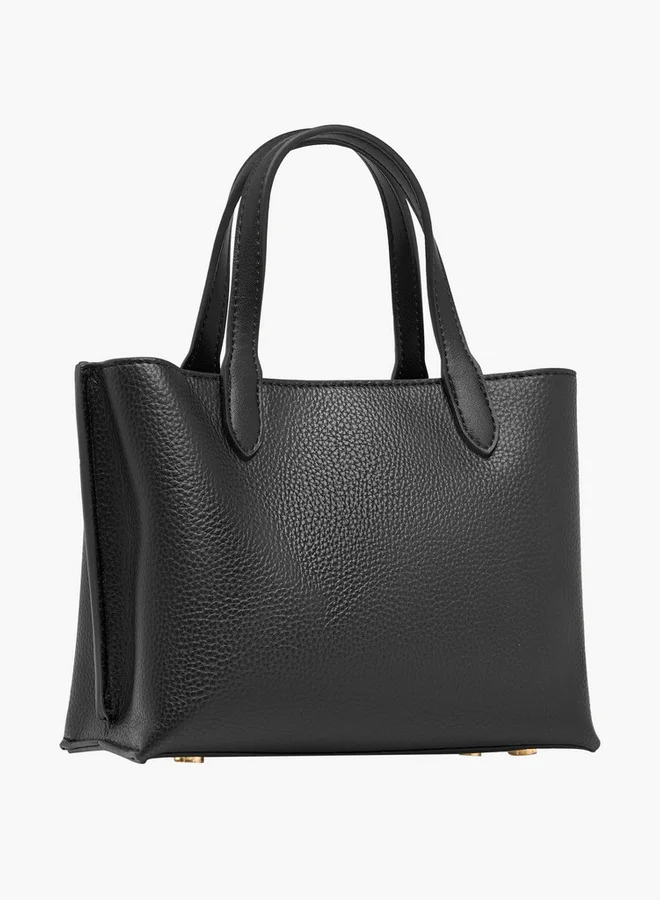 Celeste BLACK Textured Tote Bag with Detachable Strap and Button Closure for Women | Best Price UAE