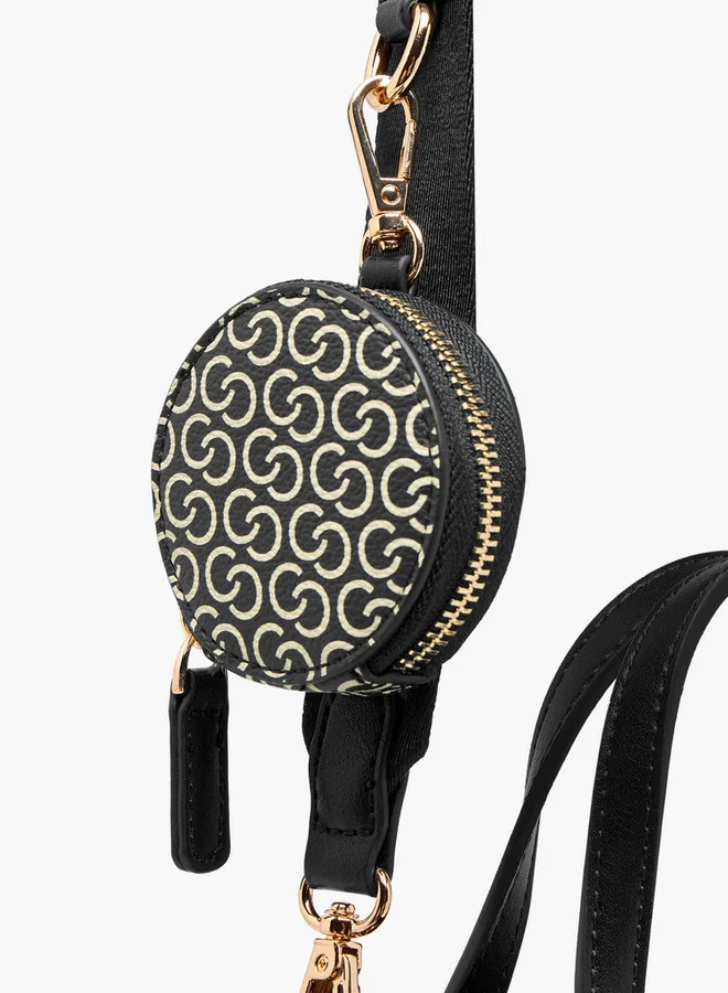 Celeste BLACK Textured Tote Bag with Detachable Strap and Button Closure for Women | Best Price UAE