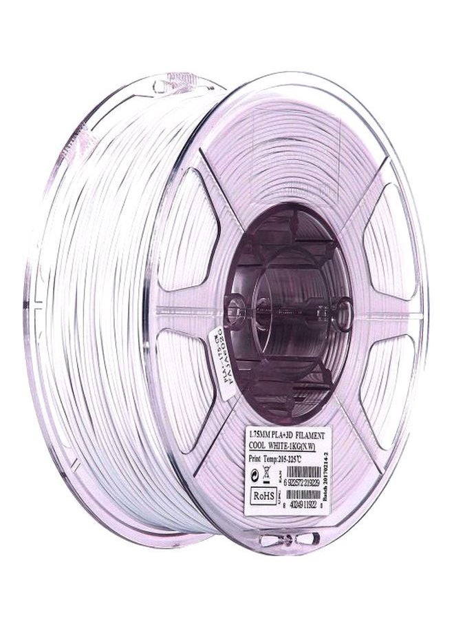 NIBEMINENT 3D Printing PLA Filament White/Clear  - Image 1