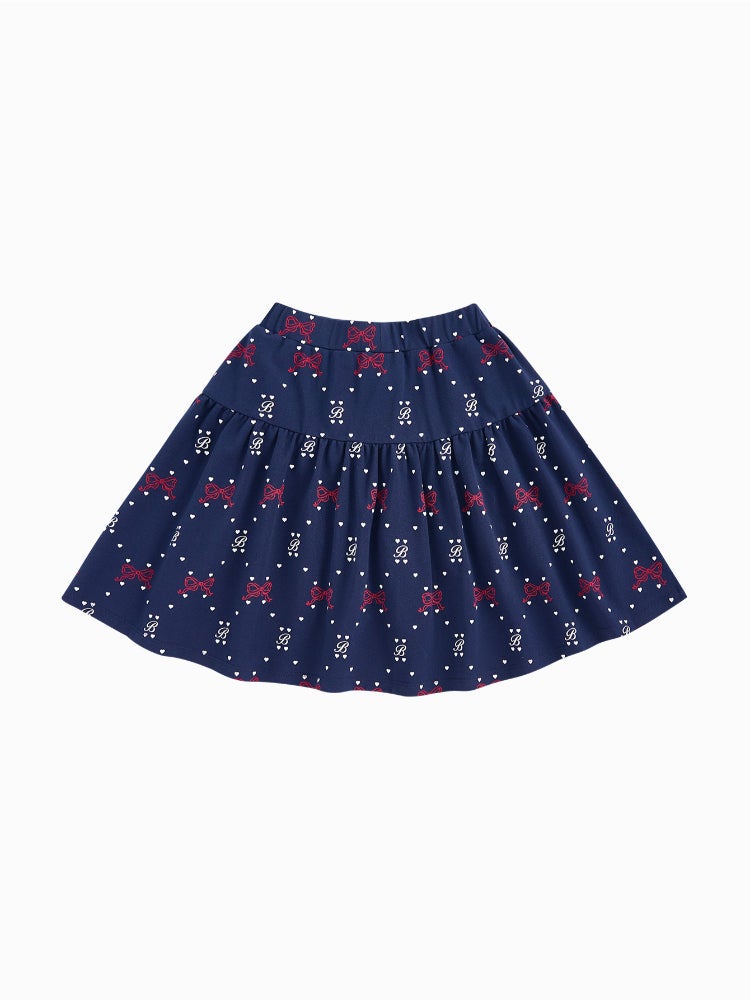 بالابالا تنورة قصيرة بطبعات كاملة وخصر مطاطي للبنات - Image 2