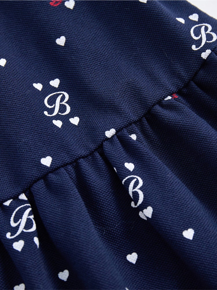 بالابالا تنورة قصيرة بطبعات كاملة وخصر مطاطي للبنات - Image 4