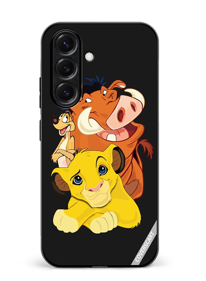 VR CREATIVE Protective Case Cover For Samsung Galaxy S25 Star Cutouts Lion King Group Design Multicolour