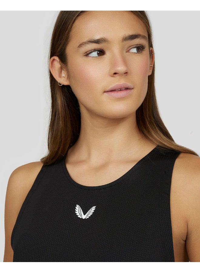 كاستور بلوزة تدريب نسائية سوداء من الكربون - Image 4