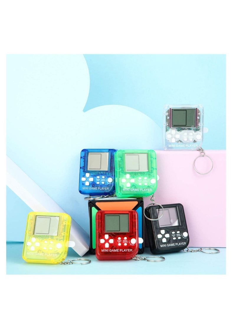 Excefore 6 Pieces Brick Game Console Keychain Mini Brick Game Toy Keychain Classical Portable Game Console With Hanging Chain Birthday Party Favor  - Image 5