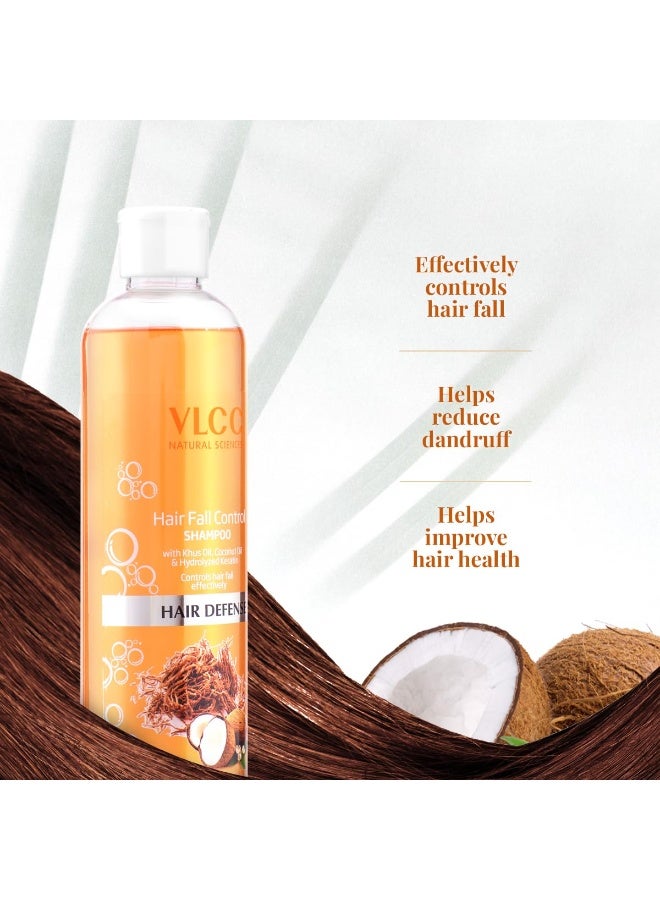 VLCC Hair Fall Control Shampoo - B1G1-350ml X 2 (700ml) | Stronger, Thicker Hair. Helps Control Hair Fall | Hair Fall Shampoo | Improved Scalp Health with Khus & Coconut Oil. - Image 4