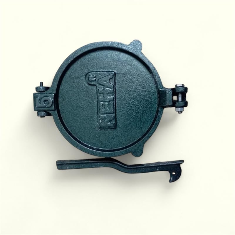 Neha NEHA Roti Maker PressHeavy Duty Cast Iron with SS Plates Heavy Duty Perfect Cast Iron Manual Khakhra Papad Pathiri Dough PressPuri MakerEmpanadas Kitchen Utensil Machine  - Image 4