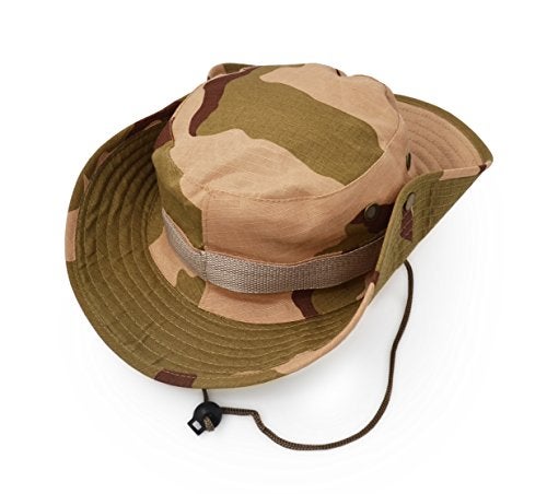 UltraKey Outdoor Wide Brim Sun Protect Hat, Classic US Combat Army Style Bush Jungle Sun Cap for Fishing Hunting Camping Desert Camouflage 9 - Image 1