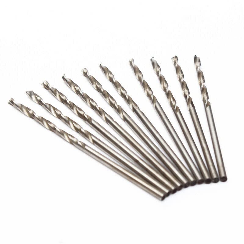 SWISSO 07MM Straight Shank Micro Twist Drill Bits For Power Drill Plastic Wood Metal PACK OF 100 SILVER - Image 1