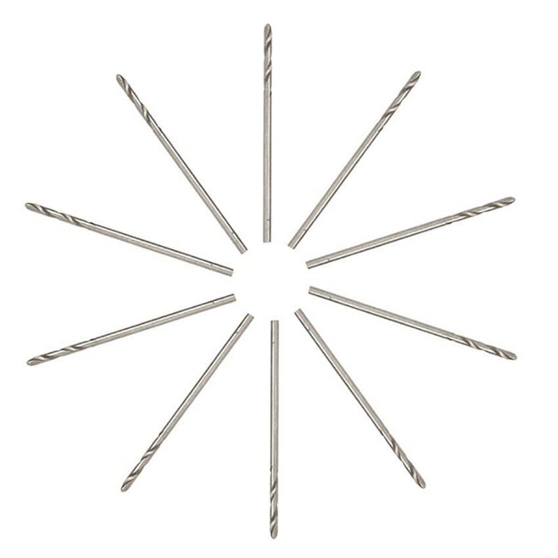 SWISSO 07MM Straight Shank Micro Twist Drill Bits For Power Drill Plastic Wood Metal PACK OF 100 SILVER - Image 3