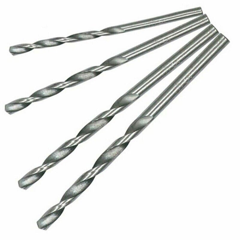 SWISSO 07MM Straight Shank Micro Twist Drill Bits For Power Drill Plastic Wood Metal PACK OF 100 SILVER - Image 4