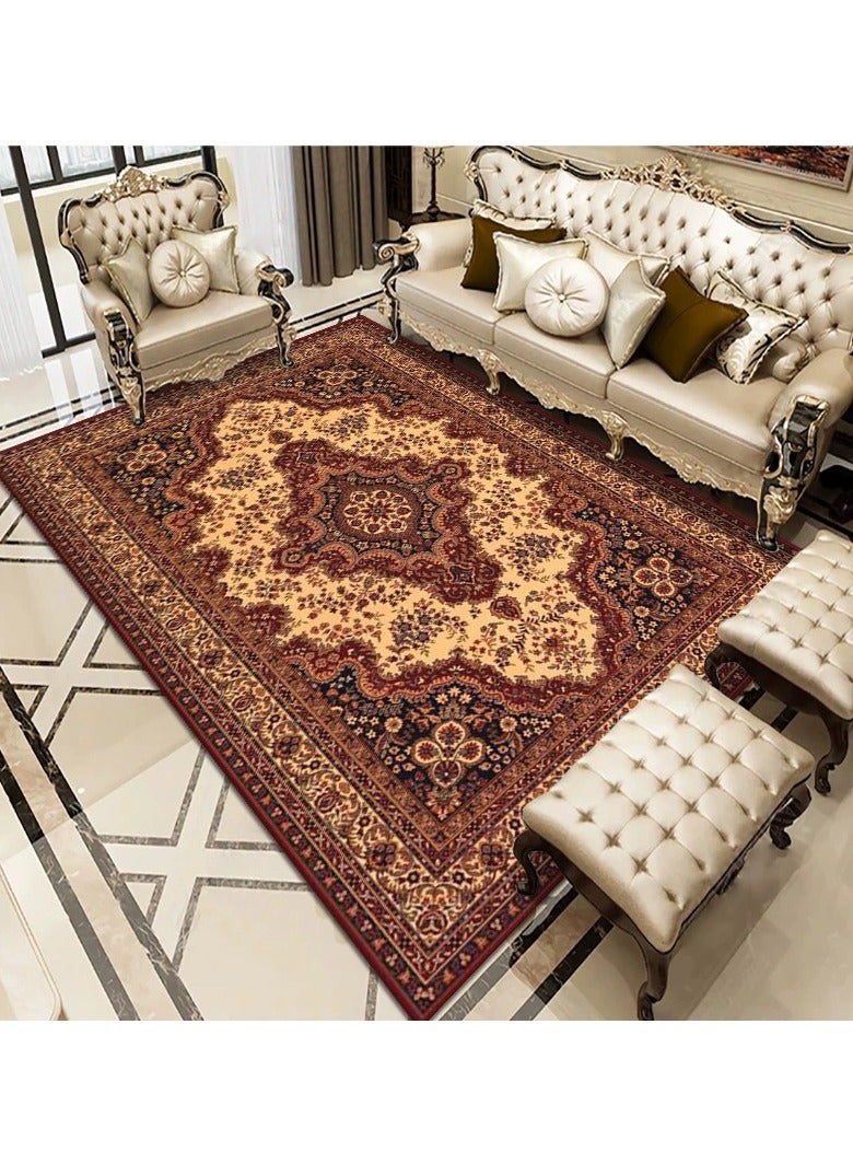 KYD Velvet Area Rug Thickened Washable Large Carpet Soft Nordic Style Anti-slip Big Rugs for Living Room Bedroom 160*230cm - Image 1