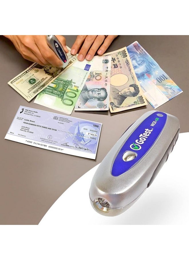 VersaCheck Gtms1226 Gotest Check Compliance Tester And Counterfeit Detector For Checks Currency And Id'S Blue  - Image 1