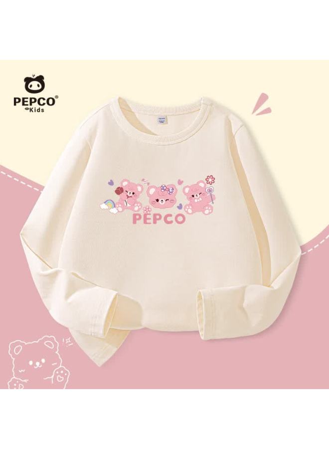 Pepco Girls' Long-sleeve T-shirt, Children's Spring And Autumn Style New Collection, Trendy Pullover For Girls, Lightweight Spring Top For Kids - Image 4