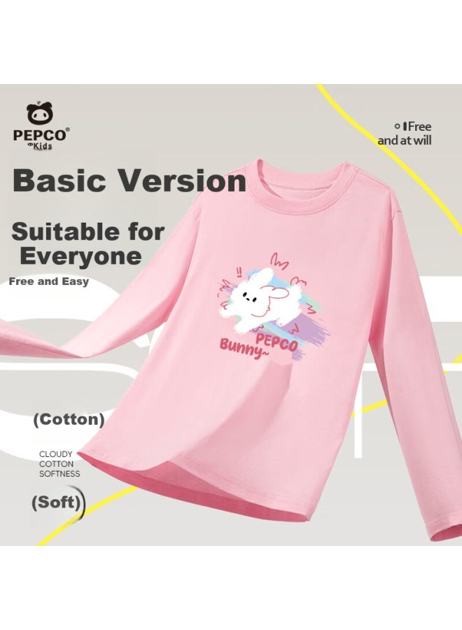Pepco Girls' Long-sleeve T-shirt, Children's Spring And Autumn Style New Collection, Trendy Pullover For Girls, Lightweight Spring Top For Kids - Image 1
