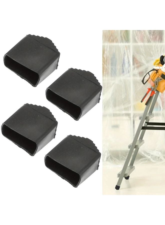 4pcs Heavy Duty Anti Slip Ladder Foot Covers Protective Rubber Feet Pads - Image 2