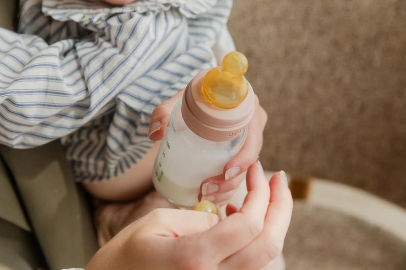 BIBS Baby Bottle 9 oz  270 ml Natural Rubber Latex Nipple  AntiColic BPAFree Round Nipple Medium Flow Lightweight  Easy to Clean Suitable for Newborns 0 Years  Ivory - Image 2