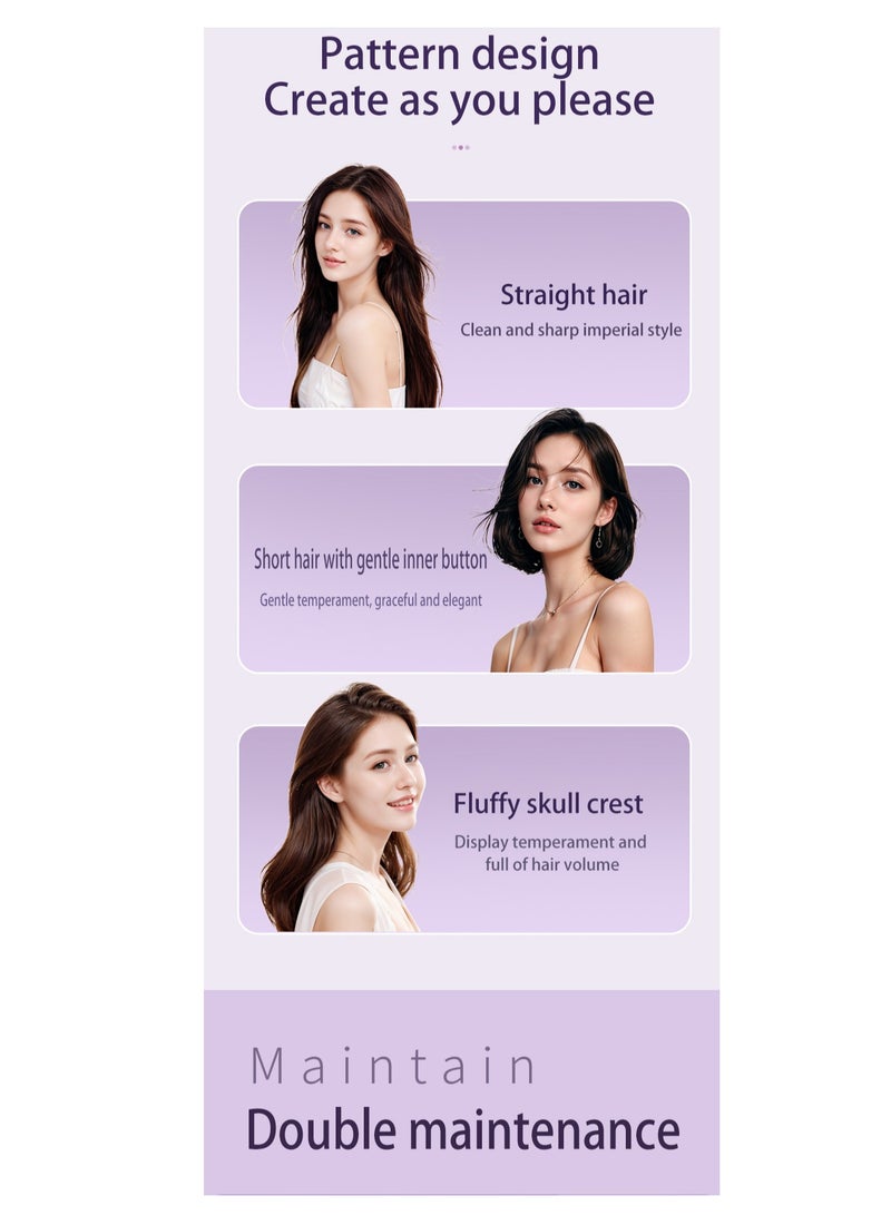 Hair Straightener Brush Heated Straightening Brush: Negative Ion Hot Hair Brush and hair care with keratin coating for Smooth Frizz-Free Women Hair - Ceramic Flat Iron Brush - Dual Voltage Anti-Scald Fast Heating - Image 4