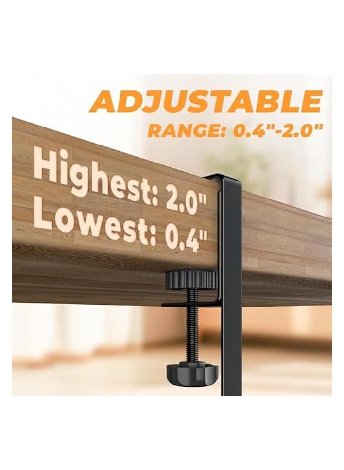 erorex Under Desk Cable Management Tray,  Cable Organizer, Cable Management Box, Cord Organizer for Desk, Under Desk Storage for Office Home - No Drill to Desk Cable Raceway - Image 2