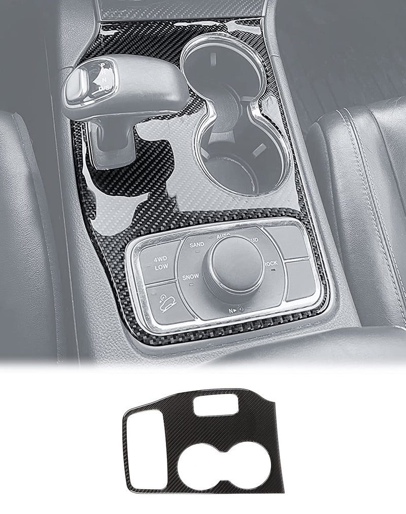 JeCar Gear Shift Panel Cover Interior Trim Kit for 20142015 Jeep Grand Cherokee WK2 Carbon Fiber Finish