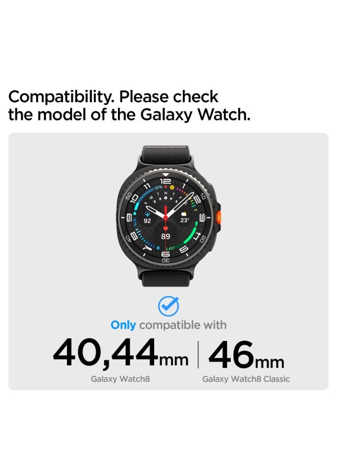 Spigen Lite Fit for Galaxy Watch 8 series Compatible with Samsung Galaxy Watch 8 Classic 46mm, Galaxy Watch8 44/40mm (2025) Nylon Solo Loop Band Strap - Black - Image 2