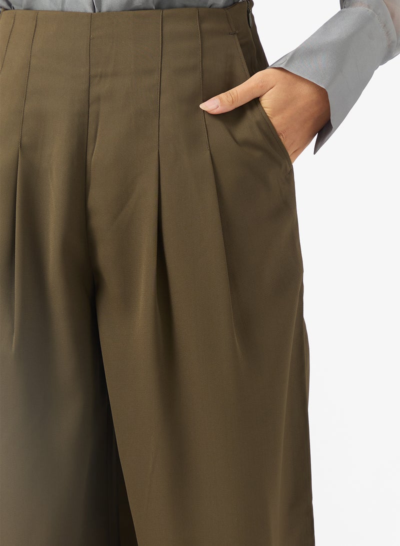 BCBG Pleat Detail Wide Leg Pants - Image 4