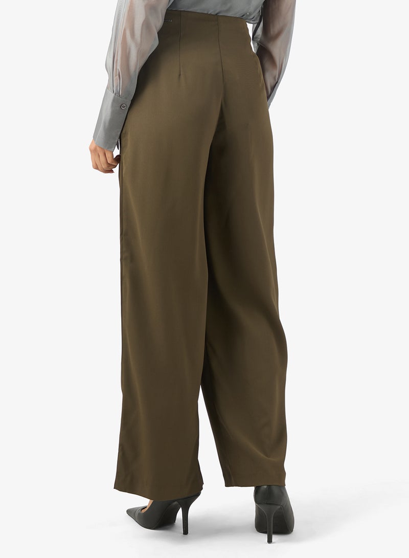 BCBG Pleat Detail Wide Leg Pants - Image 3