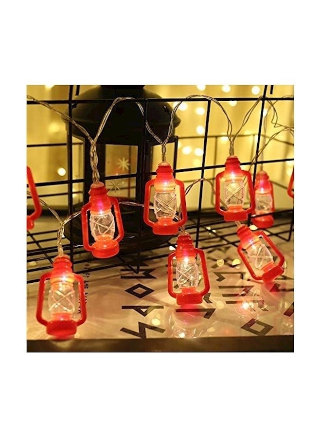 NIBEMINENT 20 Led Retro Novelty String Lights Red - Image 3