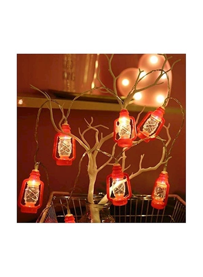 NIBEMINENT 20 Led Retro Novelty String Lights Red - Image 2