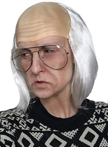 ALLAURA - Old Man Costume Albert BaldWig - White Balding Cap Wigs Franklin Albert - OldBald Riff Raff Wig Old Man Wig - Image 2