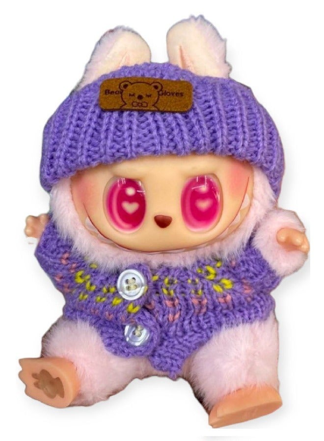 Labubu The Monsters Have A Seat New Vergen Blind Box Vinyl Plush Fashion Dress + Fashion hat