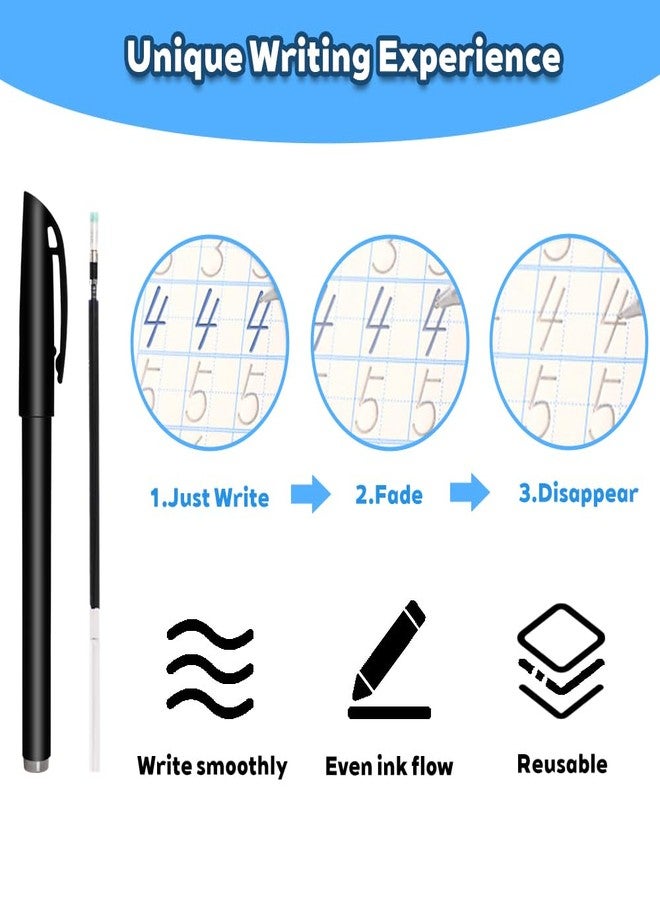 PEOCEFOY Magic Pens & Refills for Grooved Handwriting Workbooks,Disappearing Ink Pens for Handwriting Book,Magic Ink Pen for Grooved Handwriting Practice for Kids or Grooved Writing Books 3-5 - Image 2
