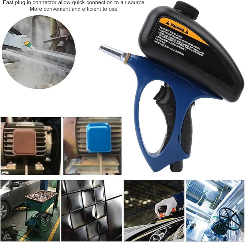 Pneumatic Air Sandblasting Gun Hand Held Spray Tool For Removing Paint Rust And Grime - Image 5