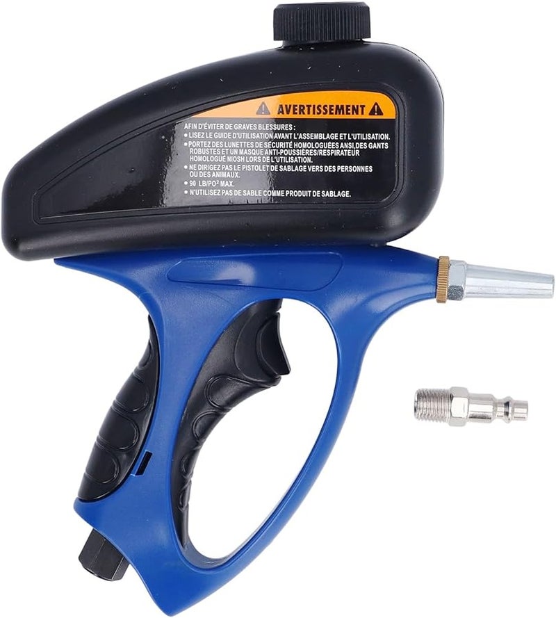 Pneumatic Air Sandblasting Gun Hand Held Spray Tool For Removing Paint Rust And Grime - Image 2