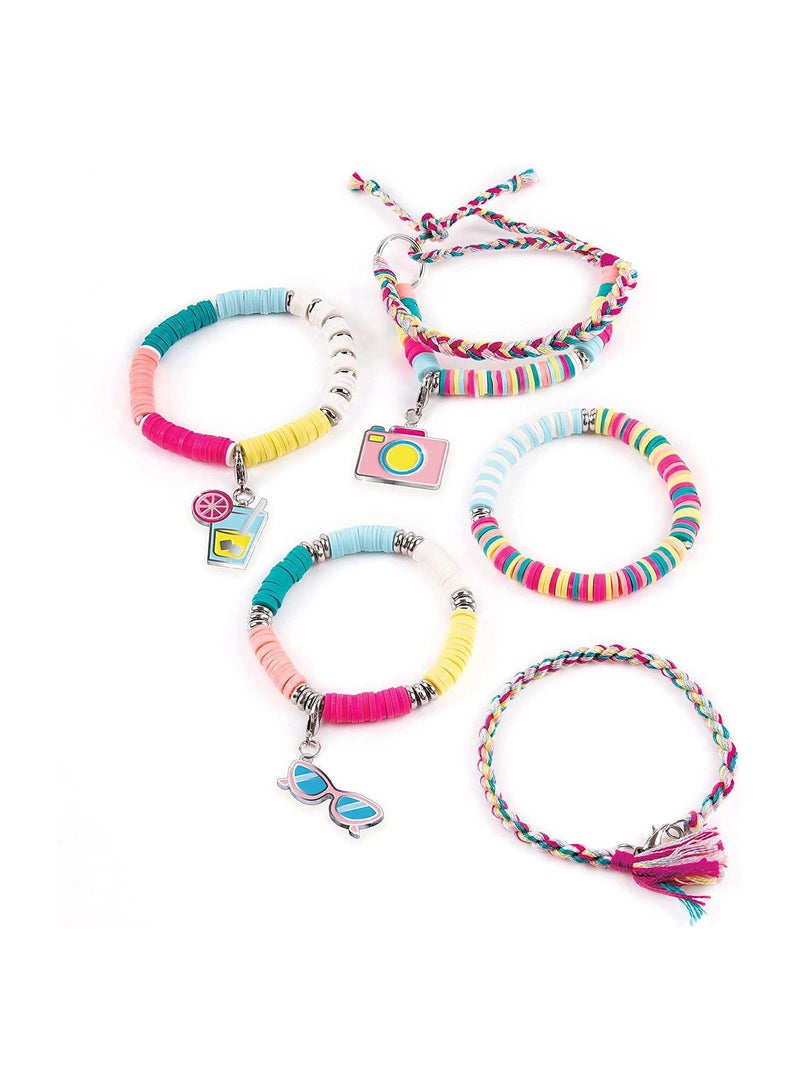 Make It Real Summer Vibes Heishi Bead Jewellery Set Bracelets - Image 3