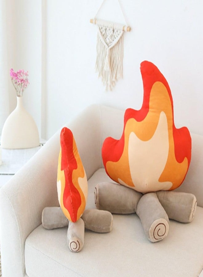 OUKEYI 10.6 inch/27cm Branch Bonfire Plush Toy,Soft Simulation fire Pile Flame Pillow,Fake Fire Firewood Plush Pillow for Outdoor Camping Room Decor Kids Pleasantly Surprised Gifts - Image 2
