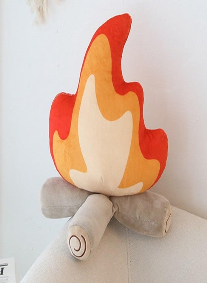 OUKEYI 10.6 inch/27cm Branch Bonfire Plush Toy,Soft Simulation fire Pile Flame Pillow,Fake Fire Firewood Plush Pillow for Outdoor Camping Room Decor Kids Pleasantly Surprised Gifts - Image 1