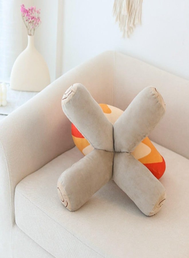 OUKEYI 10.6 inch/27cm Branch Bonfire Plush Toy,Soft Simulation fire Pile Flame Pillow,Fake Fire Firewood Plush Pillow for Outdoor Camping Room Decor Kids Pleasantly Surprised Gifts - Image 5