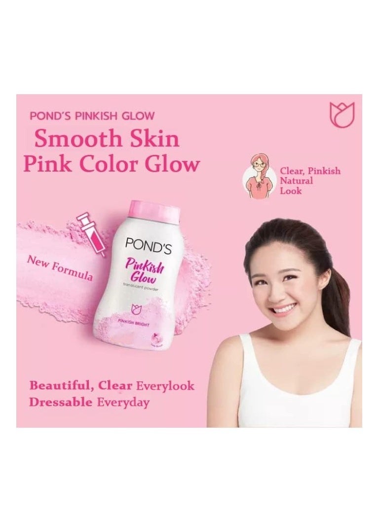 Pond's Pinkish Glow Facial Powder - 50g - Image 4