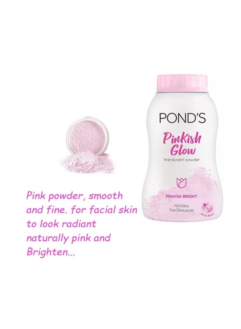 Pond's Pinkish Glow Facial Powder - 50g - Image 2
