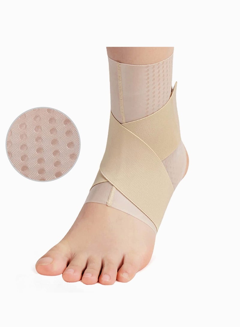 Ultra Thin Breathable Adjustable Ankle Braces for Plantar Fasciitis and Sports Injury Recovery, Nonslip Compression Support Straps for Ankle Sprain Rehabilitation - Image 1